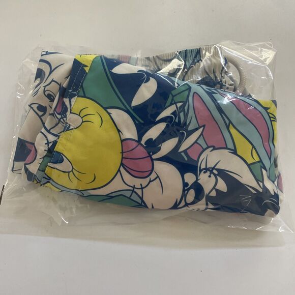 Vintage Looney Tunes Swim Trunks All Over Print Beachy Surf Medium - Picture 11 of 11